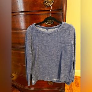 Lou & Grey sweater - Size Small, Blue Speckled Pattern